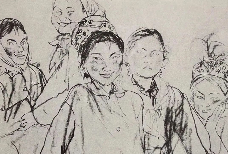 他的畫一眼看過(guò)去全是生活！央美教授華其敏速寫作品欣賞